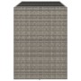 Hoher Stehtisch mit grauer PE-Rattan-Glasoberfläche 145x80x110 cm von vidaXL, Gartentische - Ref: Foro24-362598, Preis: 255,1...