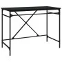 Escritorio de hierro y madera contrachapada negro 100x50x75 cm de vidaXL, Escritorios - Ref: Foro24-826719, Precio: 95,59 €, ...