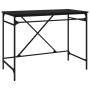 Schreibtisch aus schwarzem Eisen und Sperrholz, 100 x 50 x 75 cm von vidaXL, Schreibtische - Ref: Foro24-826719, Preis: 60,48...