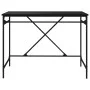 Escritorio de hierro y madera contrachapada negro 100x50x75 cm de vidaXL, Escritorios - Ref: Foro24-826719, Precio: 95,59 €, ...
