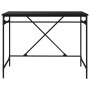 Schreibtisch aus schwarzem Eisen und Sperrholz, 100 x 50 x 75 cm von vidaXL, Schreibtische - Ref: Foro24-826719, Preis: 60,48...