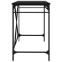 Schreibtisch aus schwarzem Eisen und Sperrholz, 100 x 50 x 75 cm von vidaXL, Schreibtische - Ref: Foro24-826719, Preis: 60,48...