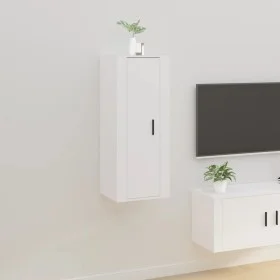 White wall-mounted TV stand 40x34.5x100 cm by vidaXL, TV Furniture - Ref: Foro24-816680, Price: 58,13 €, Discount: %