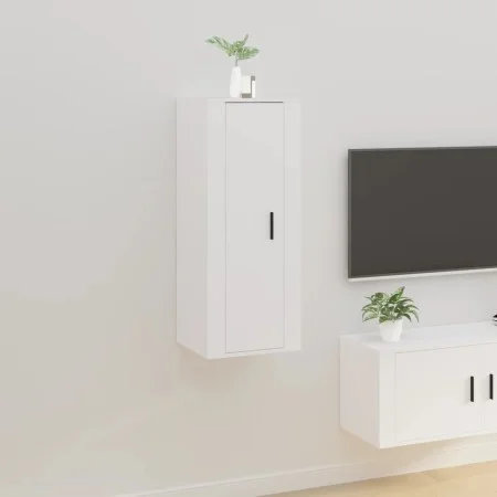 White wall-mounted TV stand 40x34.5x100 cm by vidaXL, TV Furniture - Ref: Foro24-816680, Price: 58,13 €, Discount: %