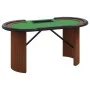 Poker table for 10 players with green chip tray 160x80x75 cm by vidaXL, Game and poker tables - Ref: Foro24-80406, Price: 197...