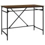 Eisenschreibtisch aus braunem Eichensperrholz, 100 x 50 x 75 cm von vidaXL, Schreibtische - Ref: Foro24-826723, Preis: 92,96 ...