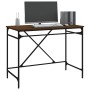 Eisenschreibtisch aus braunem Eichensperrholz, 100 x 50 x 75 cm von vidaXL, Schreibtische - Ref: Foro24-826723, Preis: 92,96 ...
