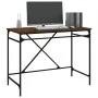 Eisenschreibtisch aus braunem Eichensperrholz, 100 x 50 x 75 cm von vidaXL, Schreibtische - Ref: Foro24-826723, Preis: 92,96 ...