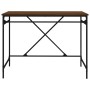 Eisenschreibtisch aus braunem Eichensperrholz, 100 x 50 x 75 cm von vidaXL, Schreibtische - Ref: Foro24-826723, Preis: 92,96 ...