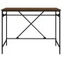 Eisenschreibtisch aus braunem Eichensperrholz, 100 x 50 x 75 cm von vidaXL, Schreibtische - Ref: Foro24-826723, Preis: 92,96 ...