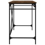 Eisenschreibtisch aus braunem Eichensperrholz, 100 x 50 x 75 cm von vidaXL, Schreibtische - Ref: Foro24-826723, Preis: 92,96 ...