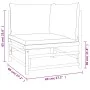 Garden furniture set 9 pieces bamboo and light gray cushions by vidaXL, Garden sets - Ref: Foro24-3155100, Price: 900,46 €, D...