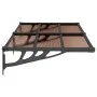 Schwarzes Polycarbonat-Türvordach 152,5 x 90 cm von vidaXL, Markisen - Ref: Foro24-153698, Preis: 66,01 €, Rabatt: %