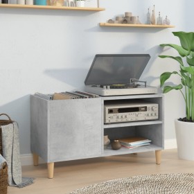 Concrete gray plywood disc cabinet 84.5x38x48 cm by vidaXL, CD and DVD storage - Ref: Foro24-831945, Price: 47,96 €, Discount: %