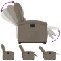 Sillón elevable eléctrico cuero artificial capuchino