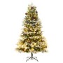 Christmas tree with LED and pine cones green PVC and PE 195 cm by vidaXL, Christmas trees - Ref: Foro24-344297, Price: 172,17...