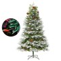 Christmas tree with LED and pine cones green PVC and PE 195 cm by vidaXL, Christmas trees - Ref: Foro24-344297, Price: 172,17...