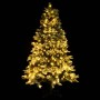 Christmas tree with LED and pine cones green PVC and PE 195 cm by vidaXL, Christmas trees - Ref: Foro24-344297, Price: 172,17...