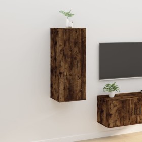 TV-Wandschrank aus geräucherter Eiche, 40 x 34,5 x 100 cm von vidaXL, TV-Möbel - Ref: Foro24-816685, Preis: 50,18 €, Rabatt: %
