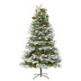 Christmas tree with LED and pine cones green PVC and PE 195 cm by vidaXL, Christmas trees - Ref: Foro24-344297, Price: 172,17...