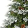 Christmas tree with LED and pine cones green PVC and PE 195 cm by vidaXL, Christmas trees - Ref: Foro24-344297, Price: 170,03...