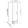 TV-Wandschrank aus geräucherter Eiche, 40 x 34,5 x 100 cm von vidaXL, TV-Möbel - Ref: Foro24-816685, Preis: 49,66 €, Rabatt: %
