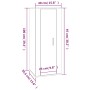 TV-Wandschrank aus geräucherter Eiche, 40 x 34,5 x 100 cm von vidaXL, TV-Möbel - Ref: Foro24-816685, Preis: 50,18 €, Rabatt: %