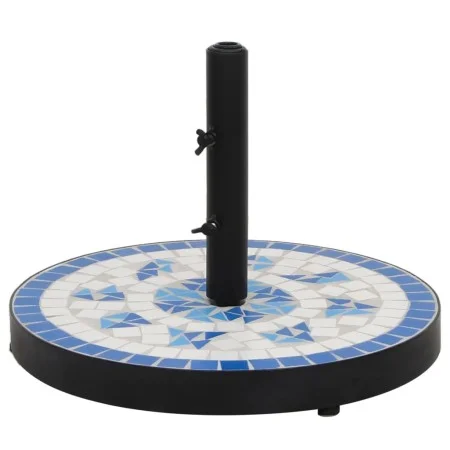 Runder Sonnenschirmständer in Blau und Weiß, 12 kg. von vidaXL, Schirmständer - Ref: Foro24-362221, Preis: 73,39 €, Rabatt: %