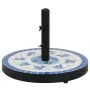 Runder Sonnenschirmständer in Blau und Weiß, 12 kg. von vidaXL, Schirmständer - Ref: Foro24-362221, Preis: 73,39 €, Rabatt: %