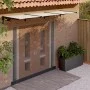 Türvordach aus schwarzem und transparentem Polycarbonat 358,5x90cm von vidaXL, Markisen - Ref: Foro24-153688, Preis: 106,15 €...