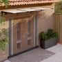 Türvordach aus schwarzem und transparentem Polycarbonat 358,5x90cm von vidaXL, Markisen - Ref: Foro24-153688, Preis: 107,79 €...