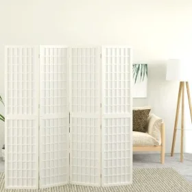 Paravent mit 4 Paneelen im japanischen Stil weiß 160x170 cm von vidaXL, Raumteiler - Ref: Foro24-352088, Preis: 167,69 €, Rab...