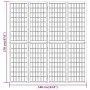 Folding screen with 4 Japanese-style white panels 160x170 cm by vidaXL, Room dividers - Ref: Foro24-352088, Price: 167,69 €, ...