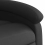 Sillón reclinable eléctrico de cuero auténtico negro