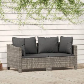 Set de muebles de jardín 2 pzas cojines ratán sintético gris by vidaXL, Garden sets - Ref: Foro24-362684, Price: 201,03 €, Di...