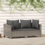 Gartenmöbel-Set, 2-teilig, mit grauen Polstern aus synthetischem Rattan von vidaXL, Gartensets - Ref: Foro24-362684, Preis: 1...