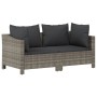 Set de muebles de jardín 2 pzas cojines ratán sintético gris by vidaXL, Garden sets - Ref: Foro24-362684, Price: 177,45 €, Di...