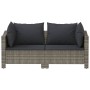 Set de muebles de jardín 2 pzas cojines ratán sintético gris by vidaXL, Garden sets - Ref: Foro24-362684, Price: 177,45 €, Di...