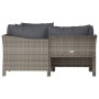 4-teiliges Gartenmöbel-Set und graue synthetische Rattankissen von vidaXL, Gartensets - Ref: Foro24-362688, Preis: 319,62 €, ...