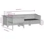 4-teiliges Gartenmöbel-Set und graue synthetische Rattankissen von vidaXL, Gartensets - Ref: Foro24-362688, Preis: 314,00 €, ...