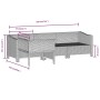 4-teiliges Gartenmöbel-Set und graue synthetische Rattankissen von vidaXL, Gartensets - Ref: Foro24-362688, Preis: 319,62 €, ...