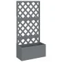 Jardineras con enrejado 2 unidades WPC gris 65x33x135 cm de vidaXL, Maceteros y jardineras - Ref: Foro24-3154899, Precio: 342...