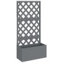 Pflanzgefäße mit Spalier 2 Einheiten WPC grau 65x33x135 cm von vidaXL, Töpfe und Pflanzgefäße - Ref: Foro24-3154899, Preis: 3...
