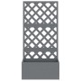 Pflanzgefäße mit Spalier 2 Einheiten WPC grau 65x33x135 cm von vidaXL, Töpfe und Pflanzgefäße - Ref: Foro24-3154899, Preis: 3...