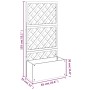 Pflanzgefäße mit Spalier 2 Einheiten WPC grau 65x33x135 cm von vidaXL, Töpfe und Pflanzgefäße - Ref: Foro24-3154899, Preis: 3...