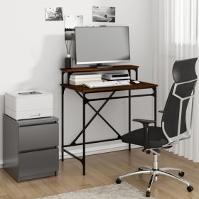 Escritorio de hierro y madera contrachapada Sonoma 80x50x90 cm de vidaXL, Escritorios - Ref: Foro24-826708, Precio: 54,29 €, ...
