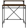 Escritorio de hierro y madera contrachapada Sonoma 80x50x90 cm de vidaXL, Escritorios - Ref: Foro24-826708, Precio: 54,23 €, ...