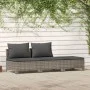 3-teiliges Gartenmöbel-Set und graue synthetische Rattankissen von vidaXL, Gartensets - Ref: Foro24-362692, Preis: 243,73 €, ...