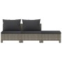 3-teiliges Gartenmöbel-Set und graue synthetische Rattankissen von vidaXL, Gartensets - Ref: Foro24-362692, Preis: 249,27 €, ...