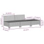 3-teiliges Gartenmöbel-Set und graue synthetische Rattankissen von vidaXL, Gartensets - Ref: Foro24-362692, Preis: 249,27 €, ...